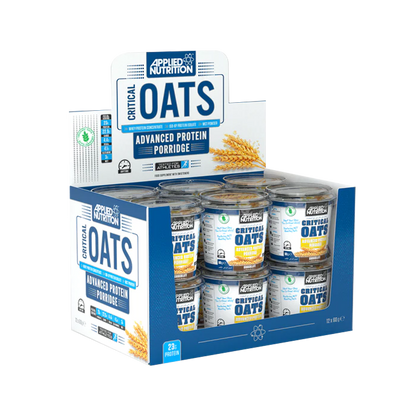 Applied Nutrition Critical Oats Protein Porridge 12x60g - Chocolate product packaging