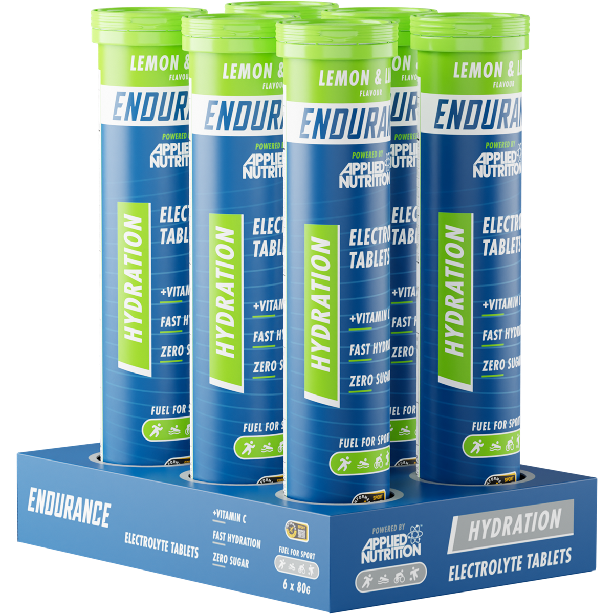 Applied Nutrition Effervescent Electrolyte Tabs 6x20 Tabs - Lemon & Lime product packaging