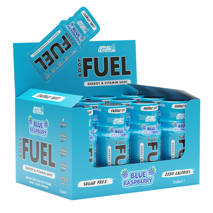 Applied Nutrition Body Fuel Energy Shots 12x60ml - Blue Raspberry product packaging