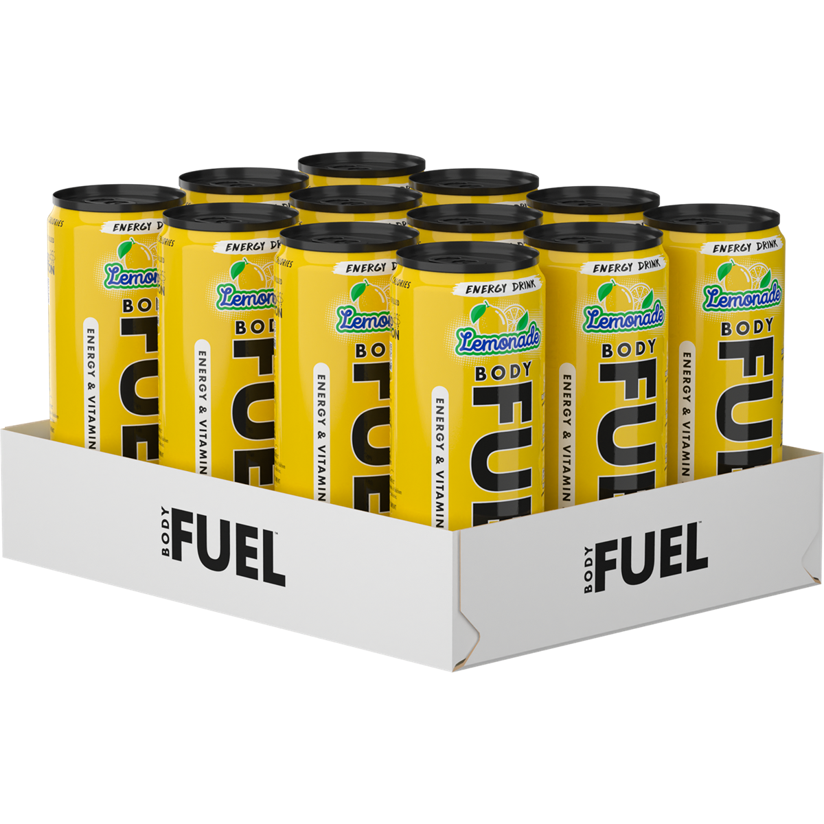 Applied Nutrition Body Fuel Energy Can 12x330ml - Lemonade product packaging