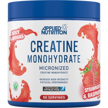 Applied Nutrition Creatine Monohydrate 250g - Strawberry & Raspberry product packaging
