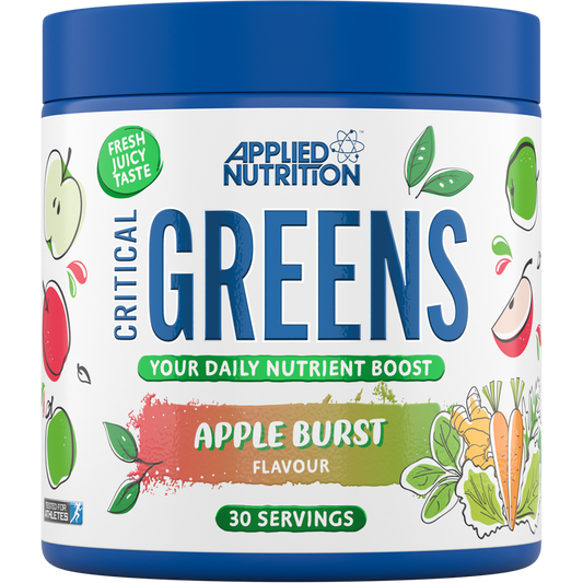 Applied Nutrition Critical Greens 150g - Apple Burst product packaging