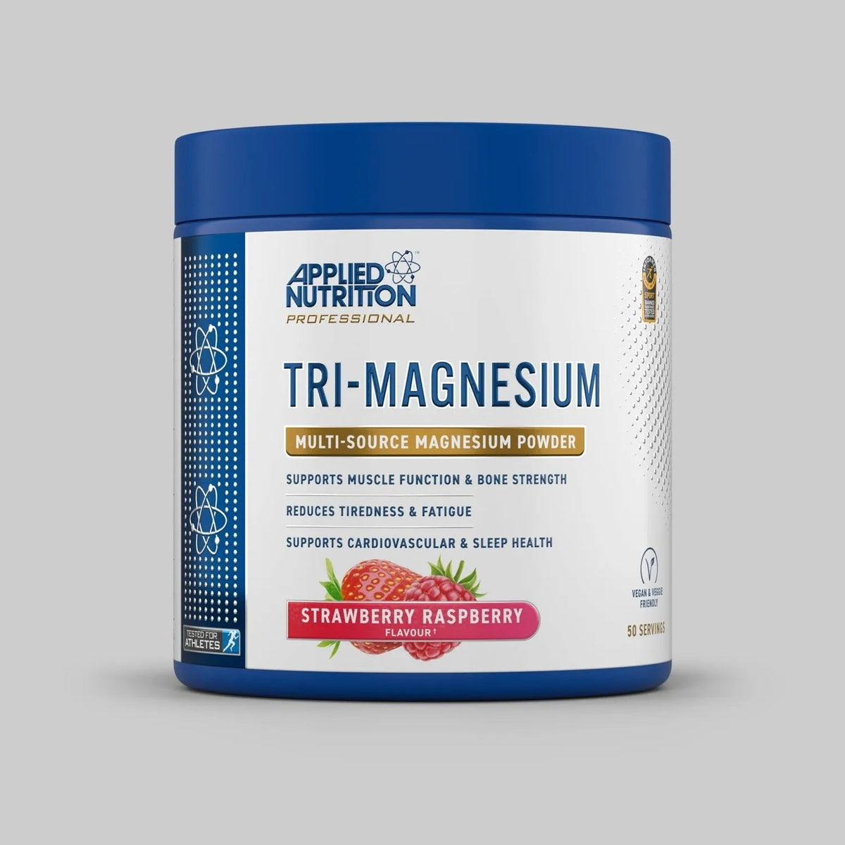 Applied Nutrition Tri-Magnesium Powder 200g — Strawberry & Raspberry — product front