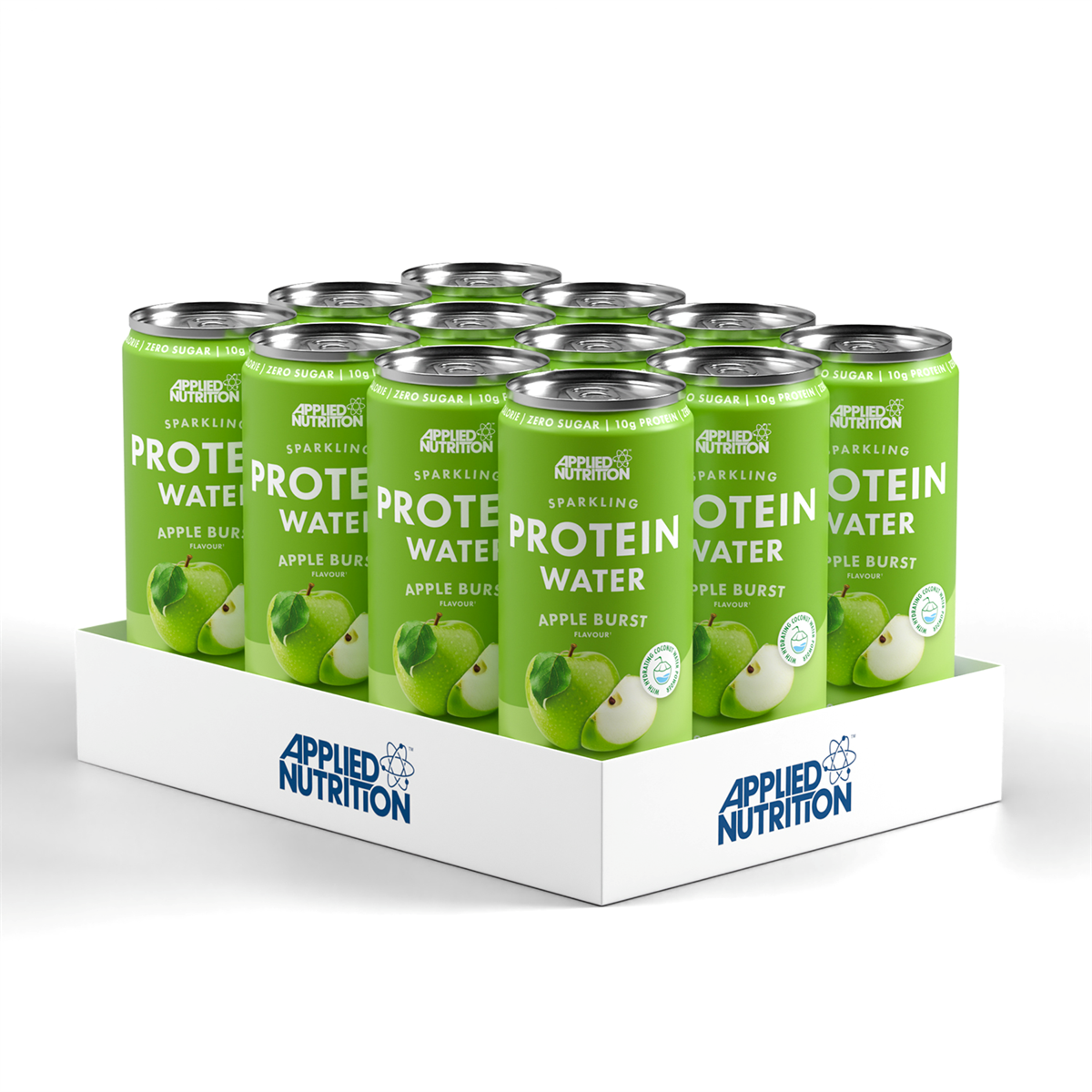 Applied Nutrition Sparkling Protein Water 12x330ml - Apple Burst product packaging