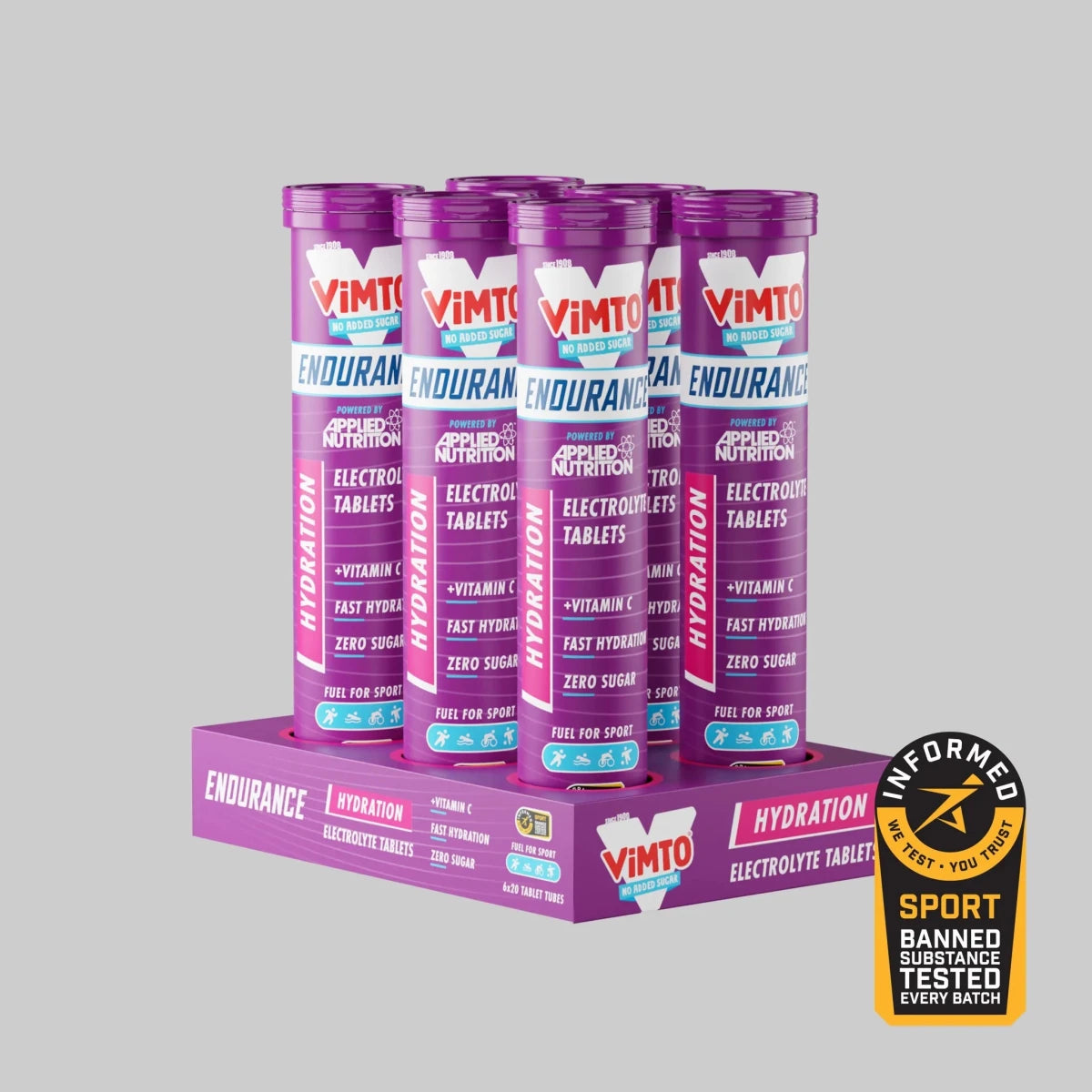Applied Nutrition Effervescent Electrolyte Tabs 6x20 Tabs — Vimto — product front