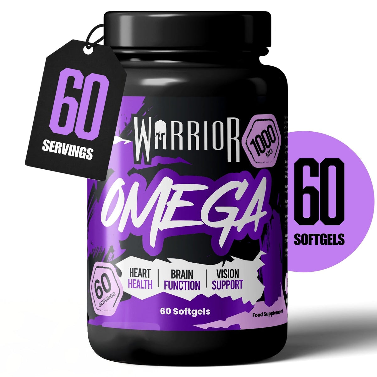 Warrior Core Omega 60 Softgels packshot