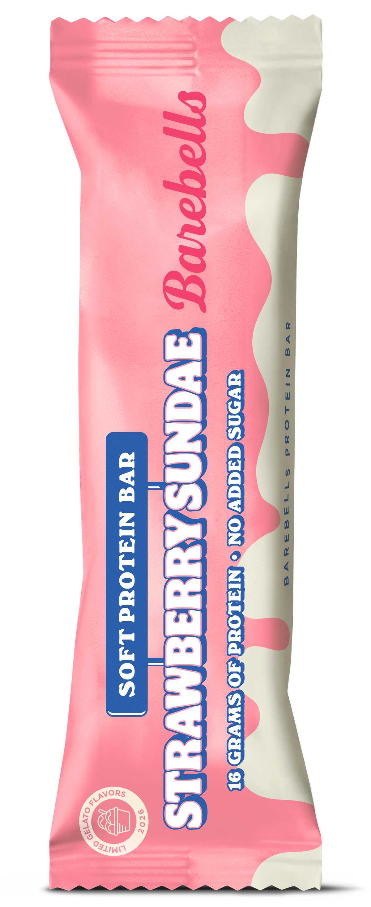 Barebells Soft Bar 12x55g - Strawberry Sundae product packaging