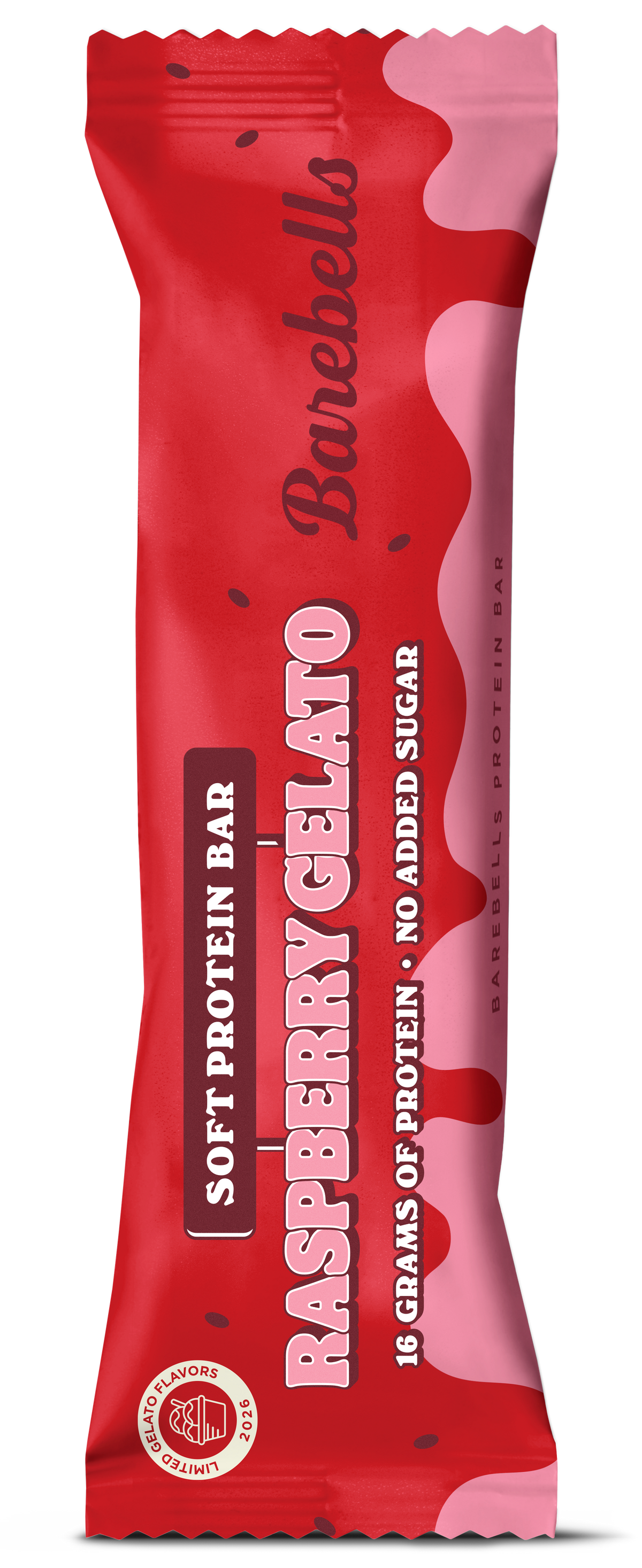 Barebells Soft Bar 12x55g - Raspberry Gelato product packaging