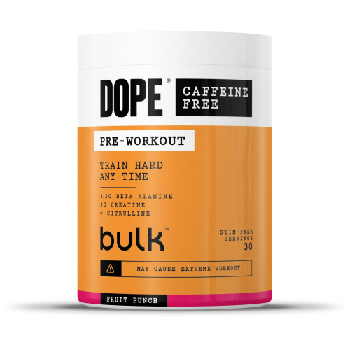 Bulk Dope Pre Workout Caffeine Free 510g
