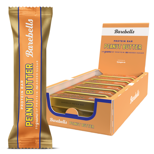 Barebells Protein Bar 12x55g Peanut Butter box
