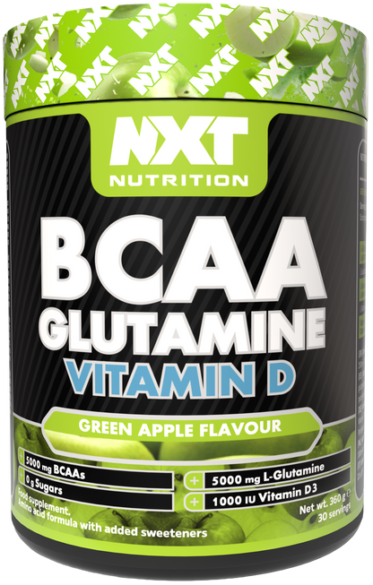 NXT Nutrition BCAA, Glutamine & Vit D 360g Apple packshot