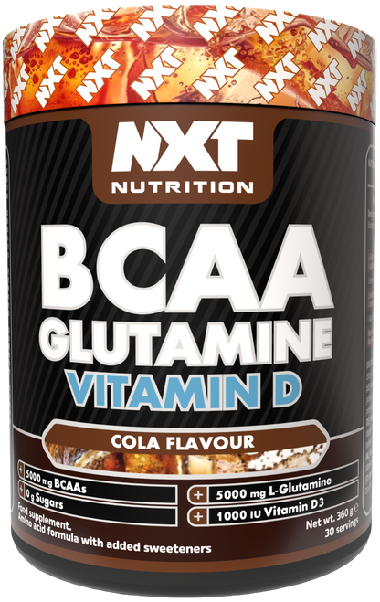 NXT Nutrition BCAA, Glutamine & Vit D 360g Cola packshot