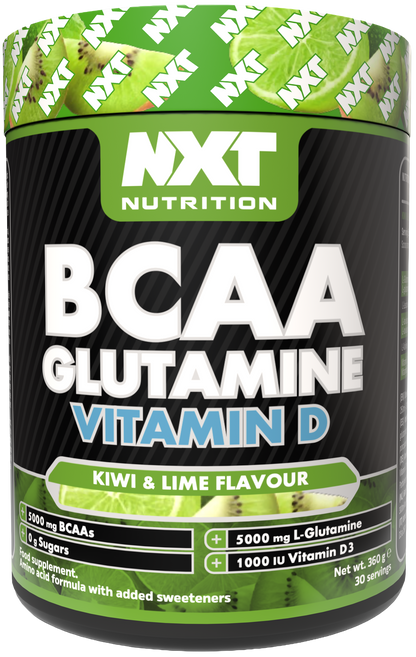 NXT Nutrition BCAA, Glutamine & Vit D 360g Kiwi Lime