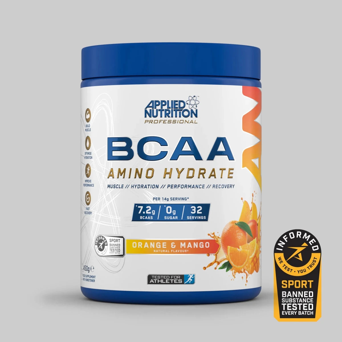 Applied Nutrition BCAA Amino-Hydrate 450g — Orange & Mango
