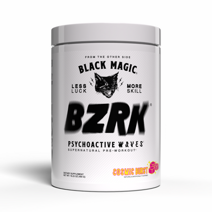 Black Magic BZRK Pre-Workout 487.5g - Cosmic Burst product packaging