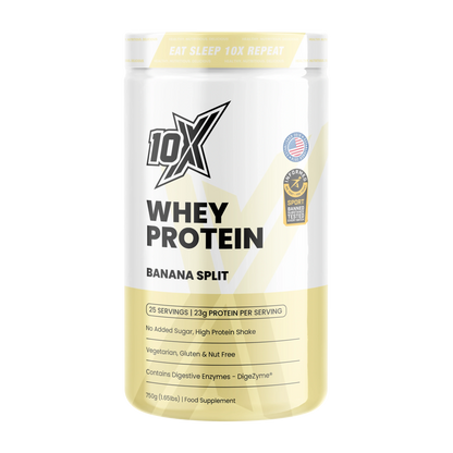 10X Athletic 10X Whey Protein 750g Banana Split packshot