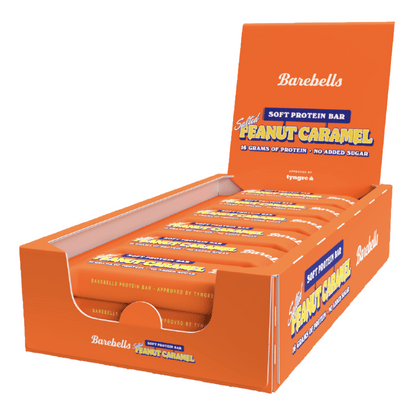 Barebells Soft Protein Bar 12x55g Salted Peanut Caramel packshot