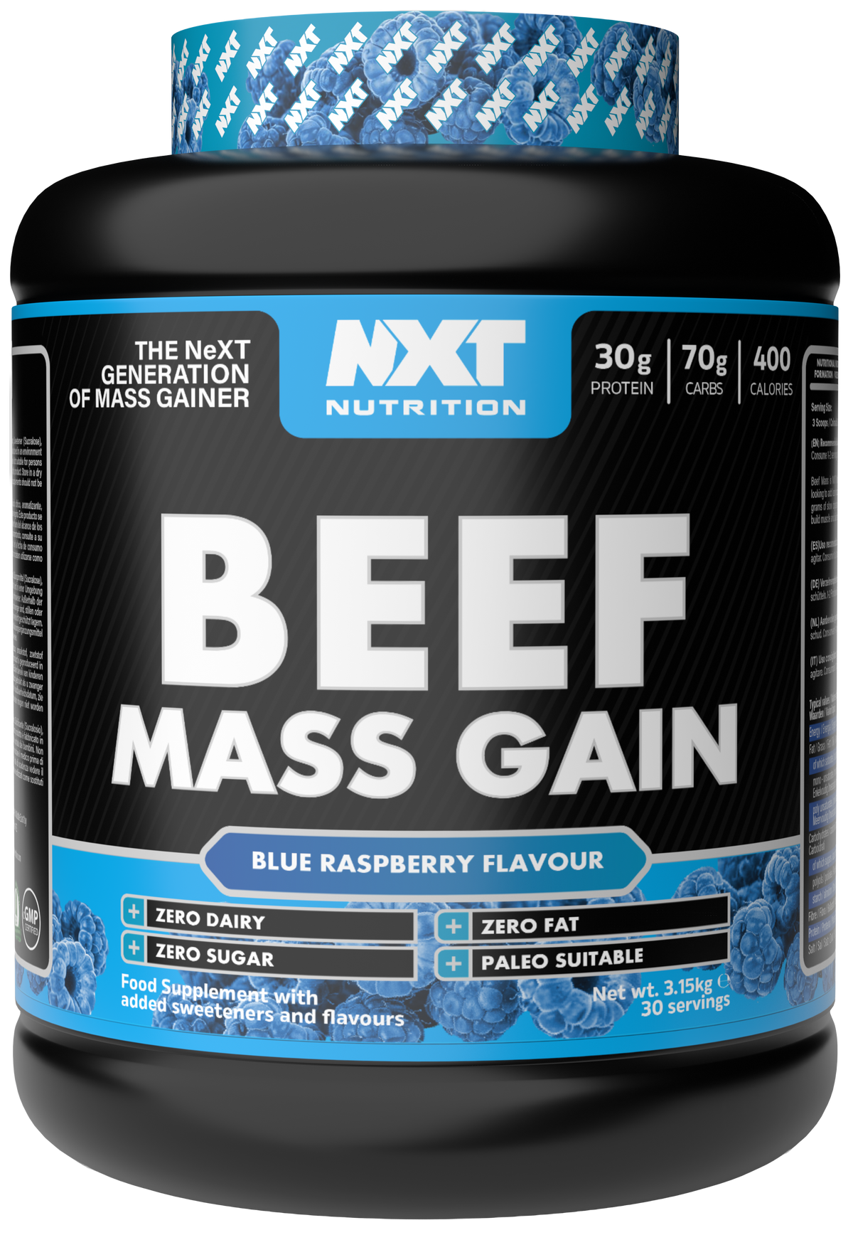 NXT Nutrition Beef Mass Gain 3.15kg