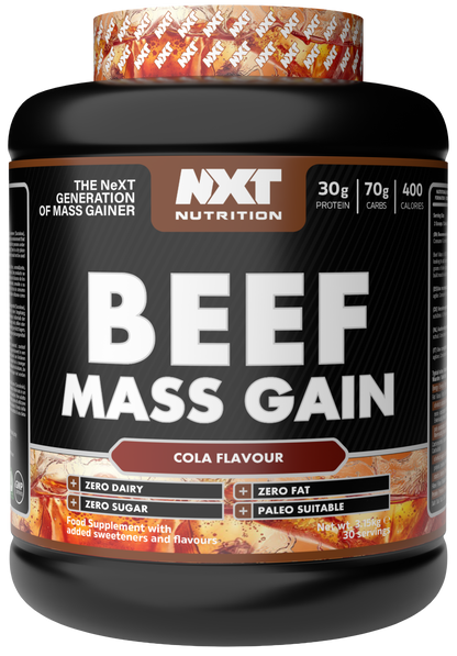 NXT Nutrition Beef Mass Gain 3.15kg Cola packshot