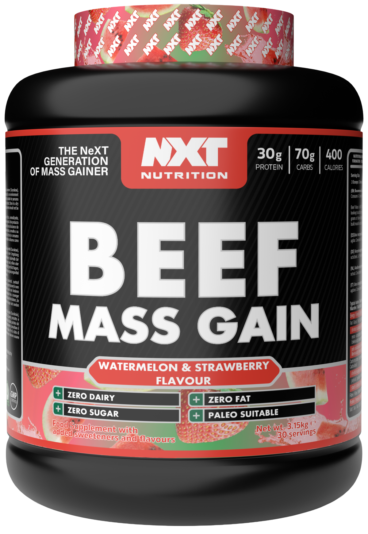 NXT Nutrition Beef Mass Gain 3.15kg
