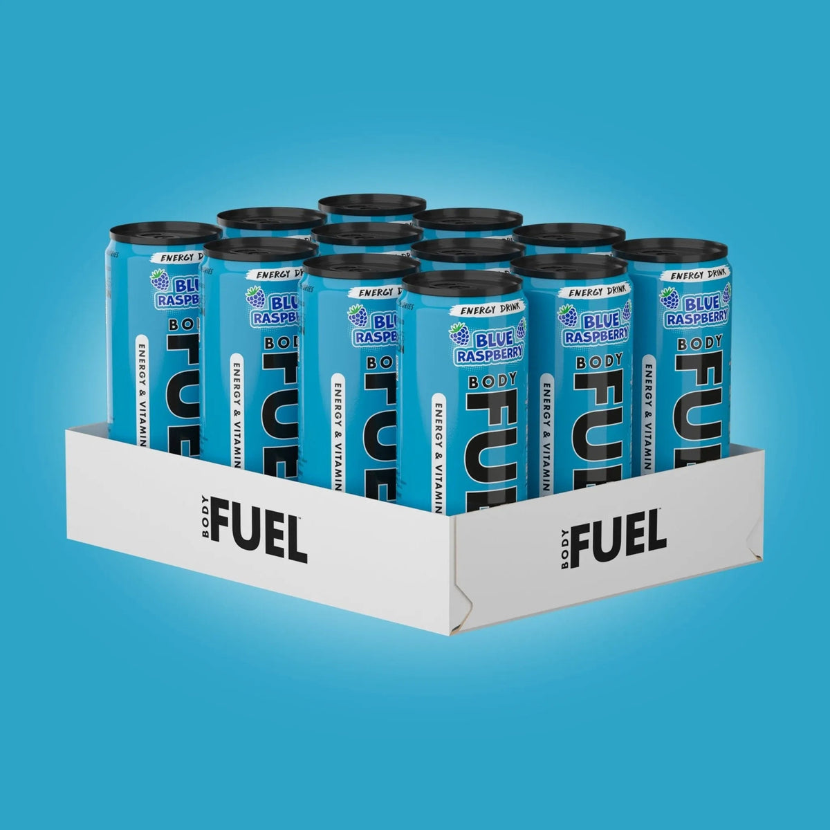 Applied Nutrition Body Fuel Energy Can 12x330ml — Blue Raspberry