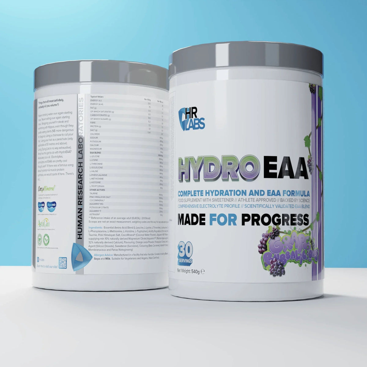 HR Labs HydroEAA 540g Grape Bubbalicious packshot