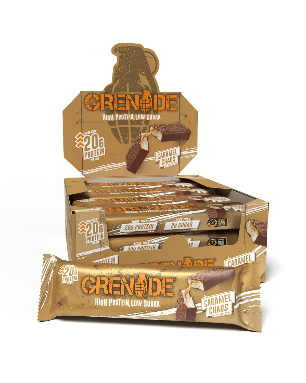 Grenade Protein Bar 60g - Caramel Chaos