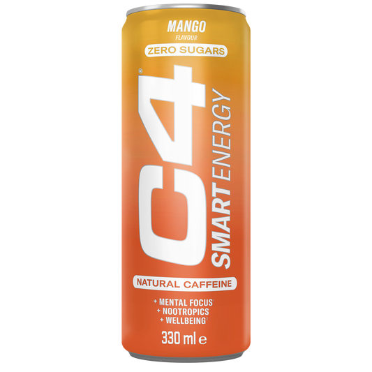 Cellucor C4 Smart Energy Carbonated 12x330ml - Mango product packaging