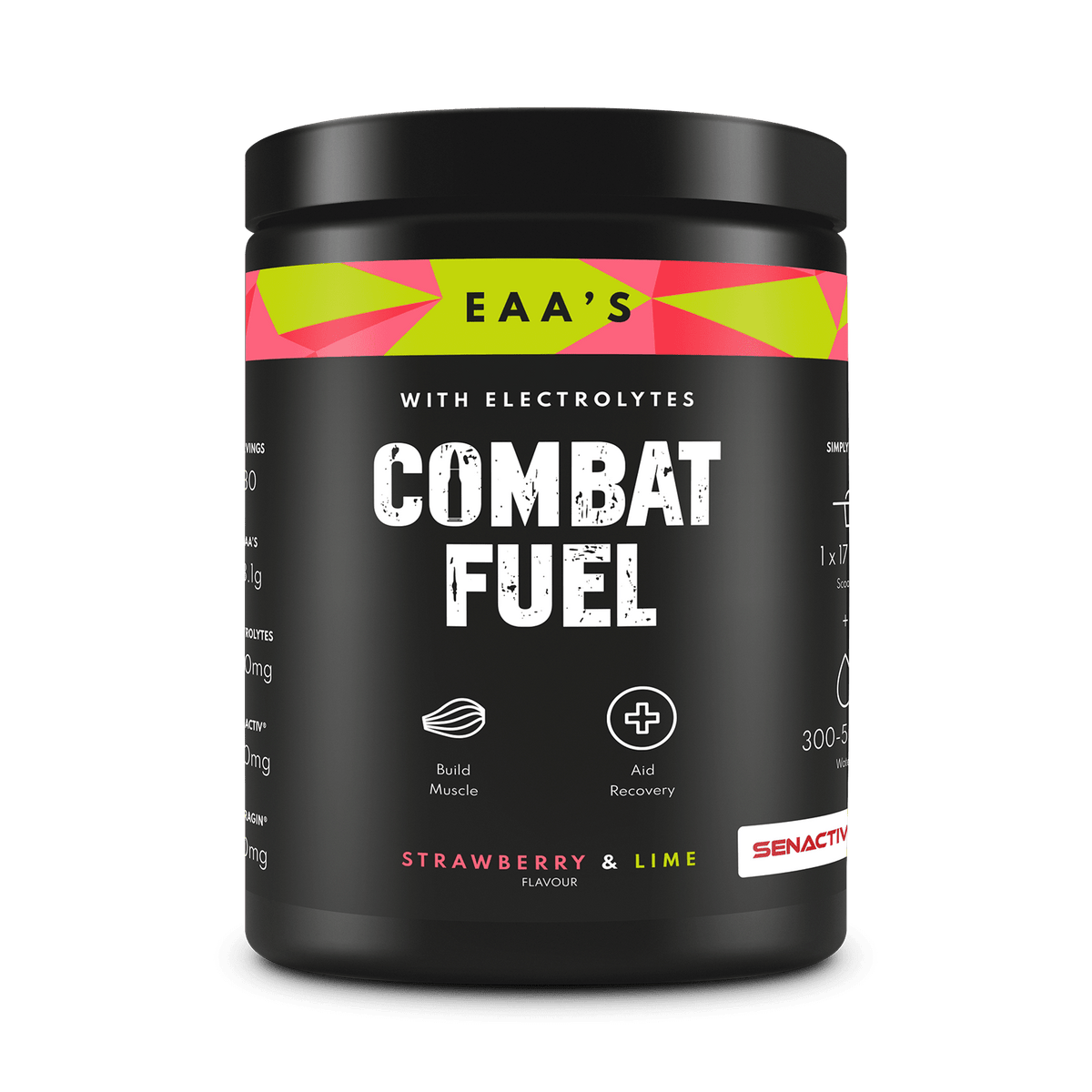 Combat Fuel EAA's + Electrolytes 500g - Strawberry & Lime
