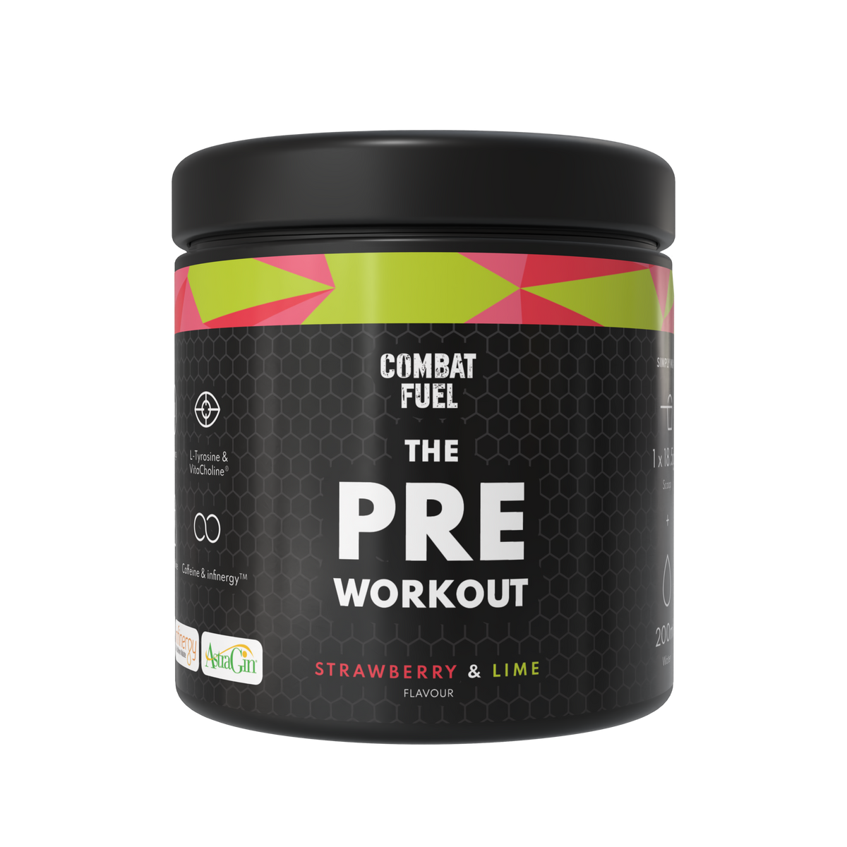 Combat Fuel The Pre-Workout 350g - Strawberry & Lime