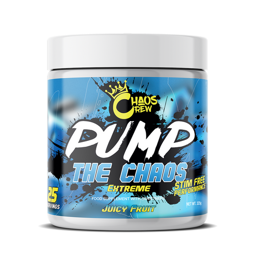 Chaos Crew Pump the Chaos Extreme 325g - Juicy Fruit product packaging