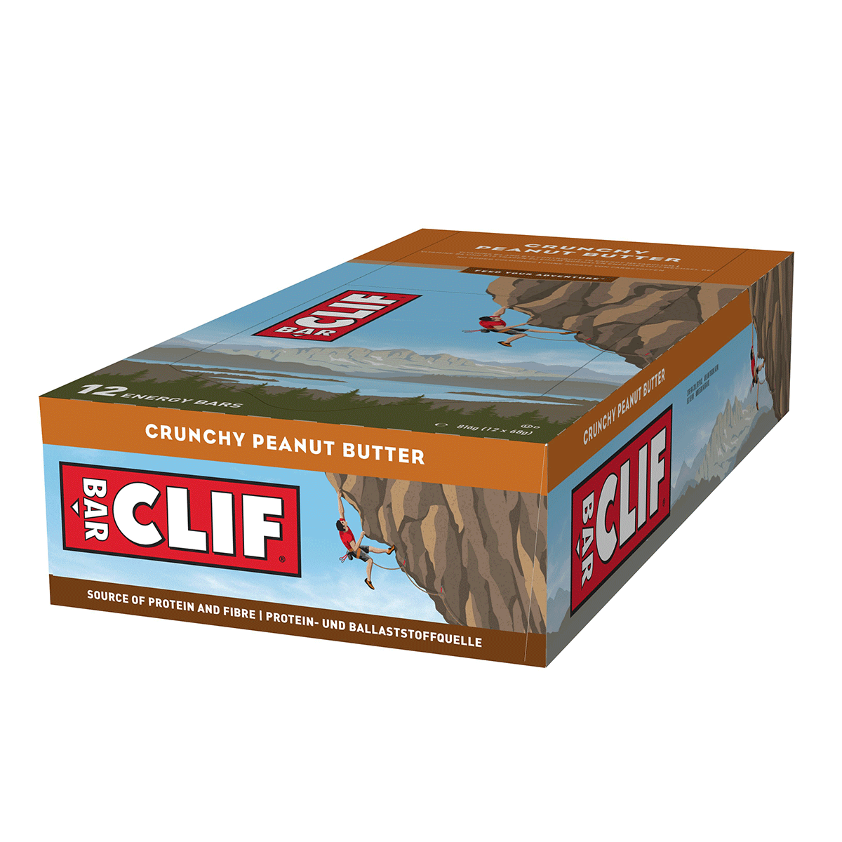 CLIF Bar 12x68g - Crunchy Peanut Butter product packaging