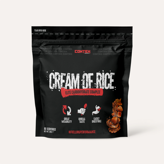 Conteh Sports Cream of Rice 2kg - Salted Caramel product packaging