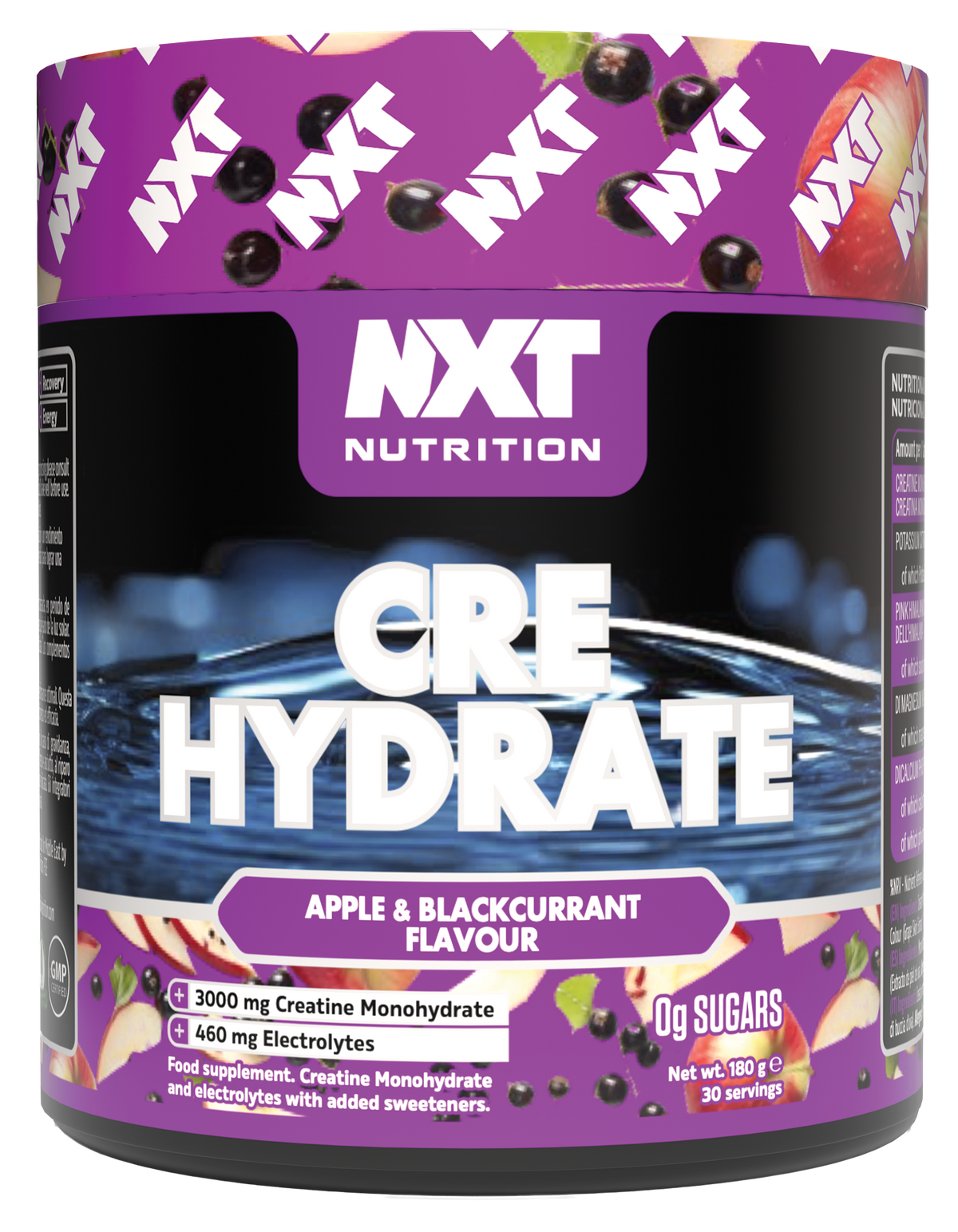 NXT Nutrition CRE Hydrate Apple & Blackcurrant 180g