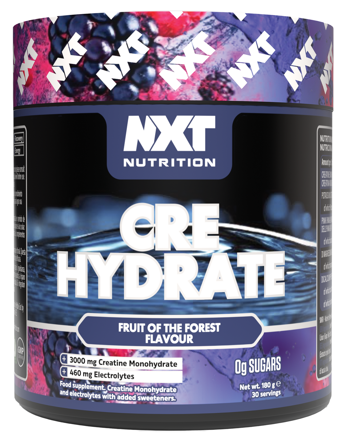NXT Nutrition CRE Hydrate 180g Fruits of the Forest packshot