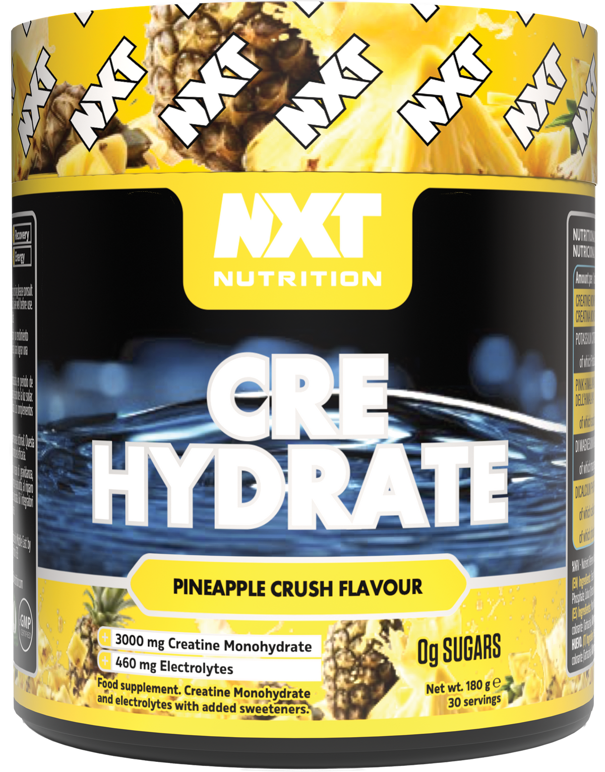 NXT Nutrition CRE Hydrate 180g Pineapple packshot