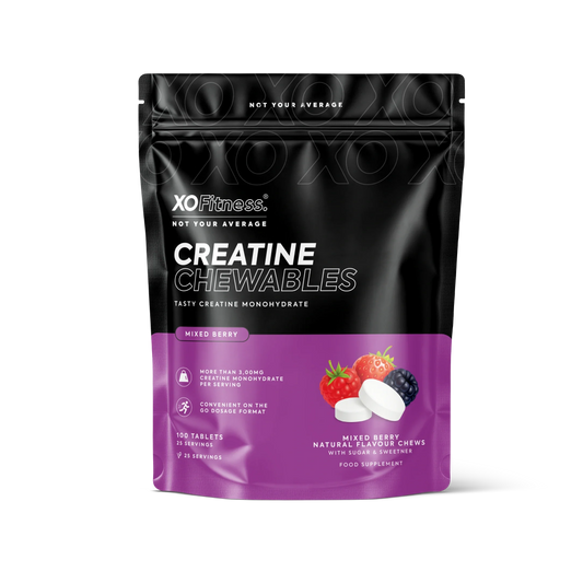 XO Fitness Creatine Chewable 100 Tabs Berry packshot