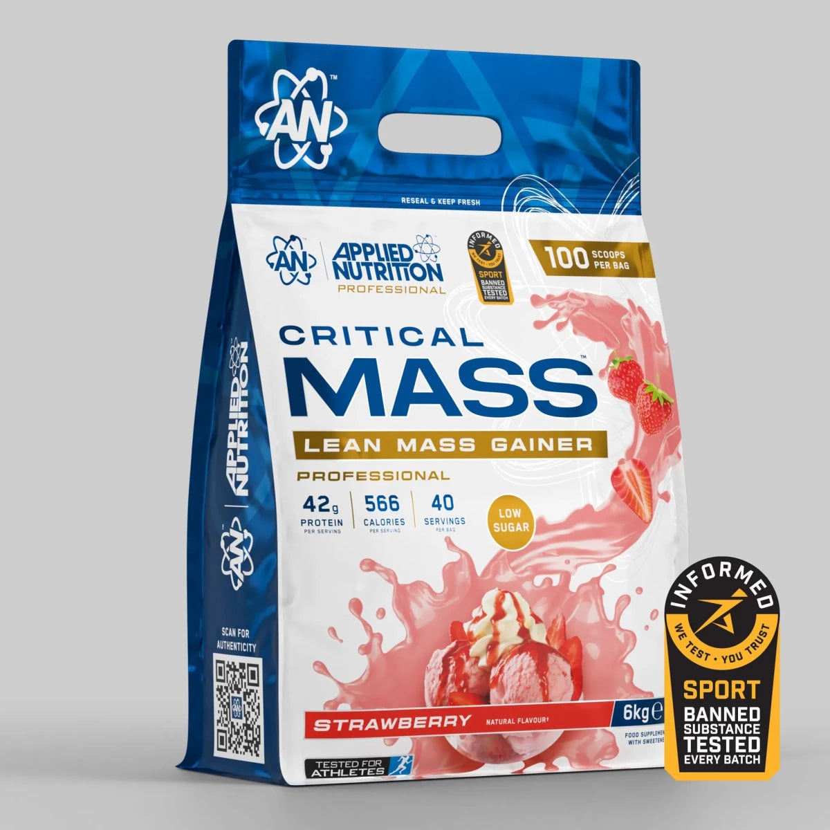 Applied Nutrition Critical Mass Professional 6kg — Strawberry