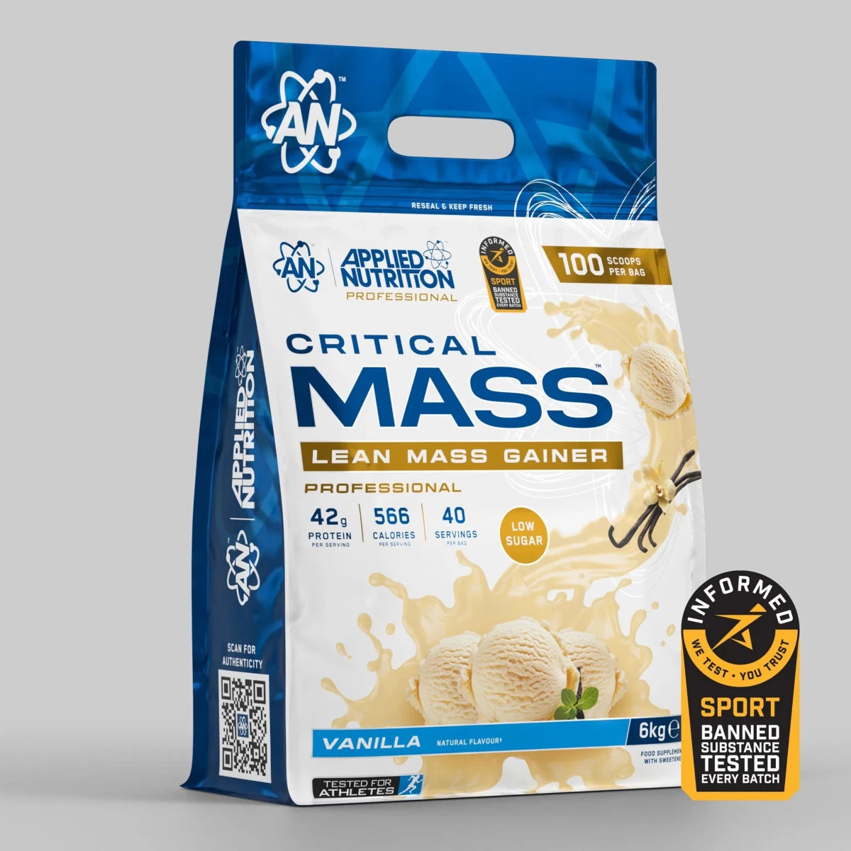 Applied Nutrition Critical Mass Professional 6kg — Vanilla