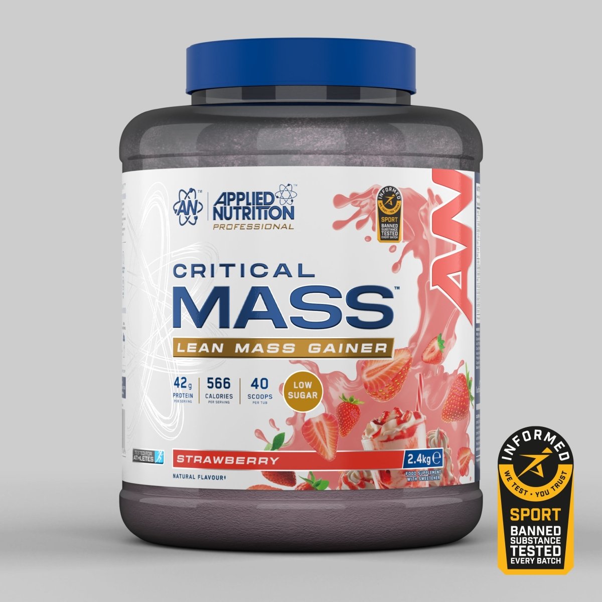 Applied Nutrition Critical Mass Professional 2.4kg — Strawberry