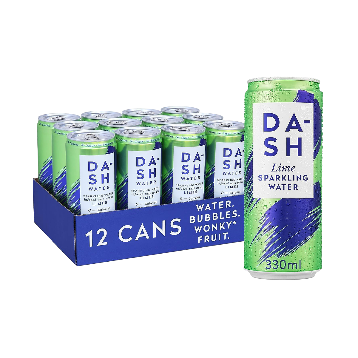 DASH Water 12x330ml Lime packshot