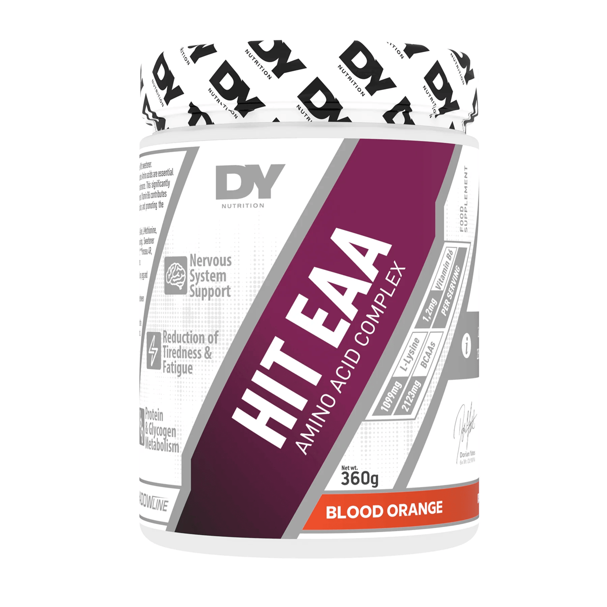 DY Nutrition Hit EAA Amino Acid Complex 360g Blood Orange packshot