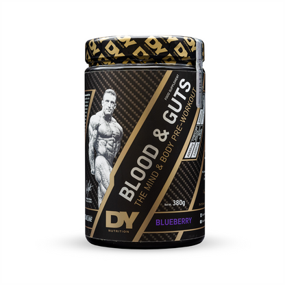 DY Nutrition Blood And Guts 380g - Blueberry product packaging