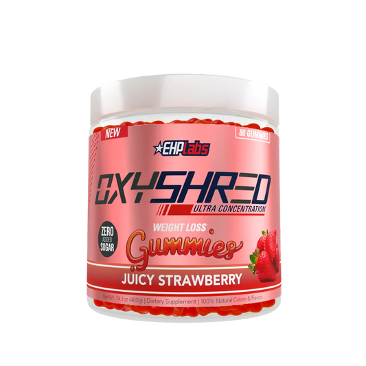 EHP Labs OxyShred Gummies 400g Juicy Strawberry packshot