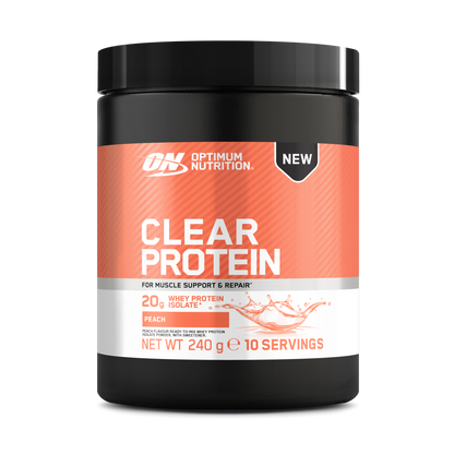 Optimum Nutrition Clear Whey Protein 240g Peach packshot