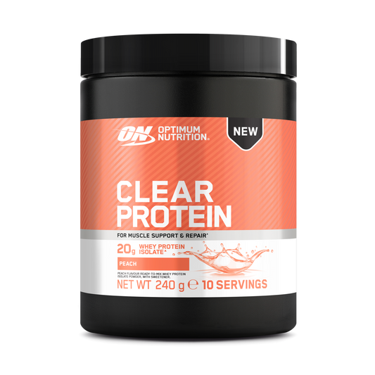 Optimum Nutrition Clear Whey Protein 240g Peach packshot