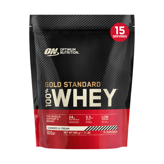 Optimum Nutrition Gold Standard 100% Whey 480g Cookies and Cream packshot