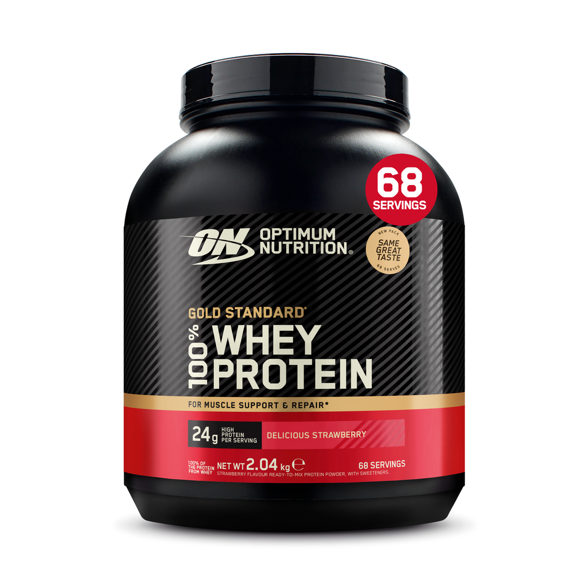 Optimum Nutrition Gold Standard 100% Whey 2.04kg Strawberry packshot