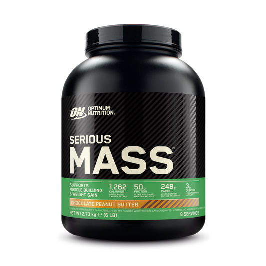 Optimum Nutrition Serious Mass 2.73kg Chocolate Peanut Butter packshot