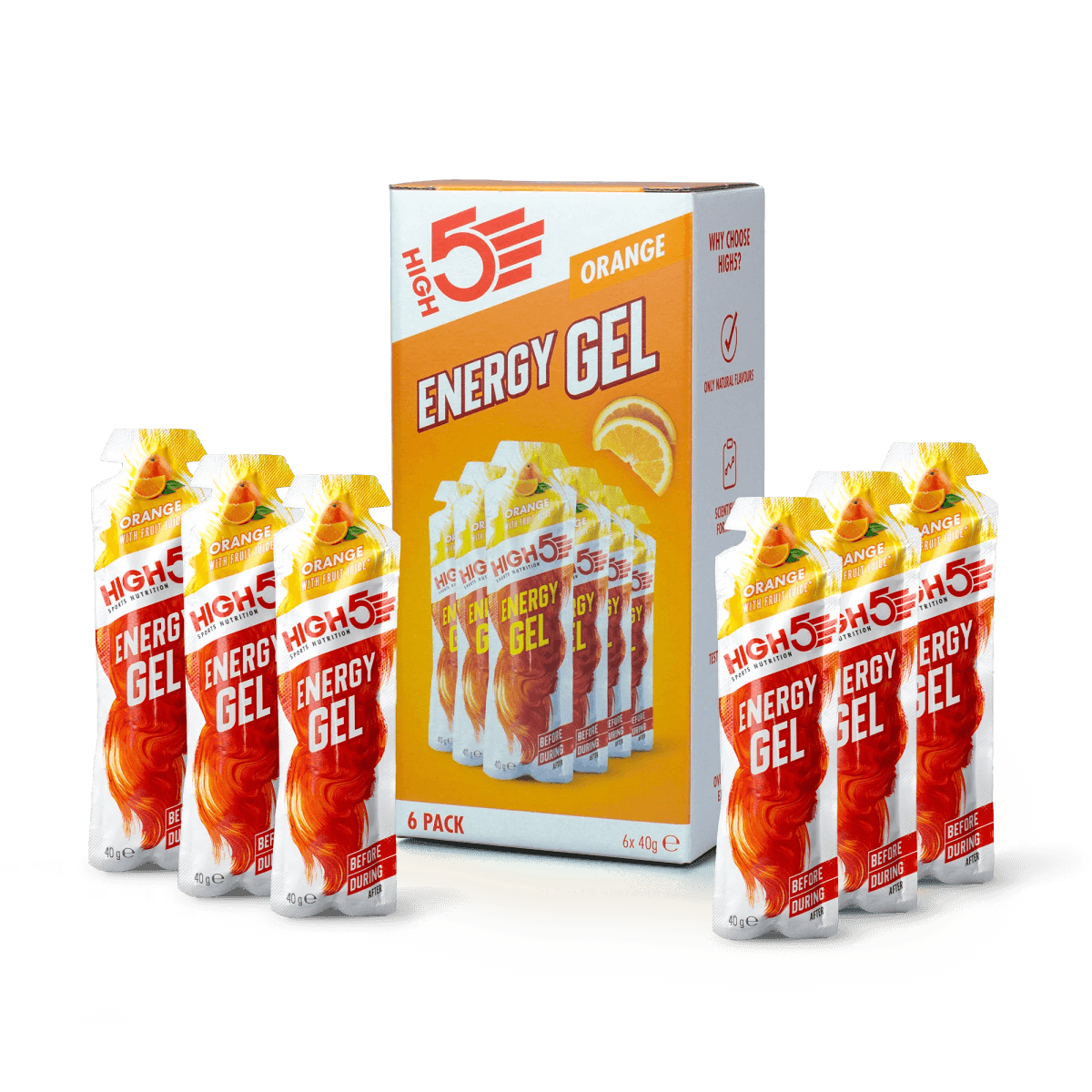 HIGH5 Energy Gel 6x40g - Orange